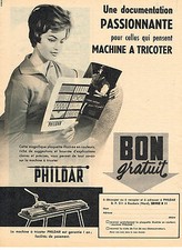 1958 FILDAR ADVERTISING ADVERTISING knitting machine