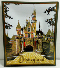 vintage Walt Disney Productions Disneyland glass castle trinket dish Houte Art