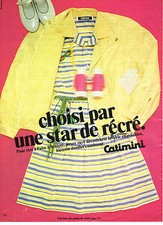 PUBLICITE ADVERTISING 114  1981  CATIMINI  vetements fille  STAR