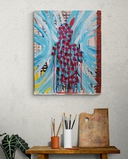 A-Wibaa Artist Modern Painting!! abstract 40x30cm - In your mirror II
