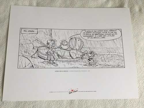 Sérigraphie astérix chez les - sérigraphie,