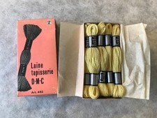 BOITE 10 ECHEVEAUX LAINE TAPISSERIE DMC DOLLFUS MIEG & CIE