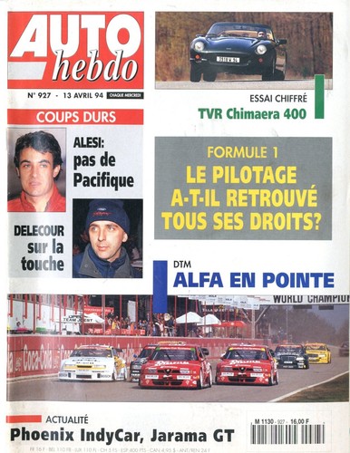 A21 auto hebdo n 927 - hebdo, 13/04/94
