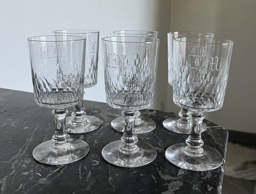 Verres vin en cristal - 6,