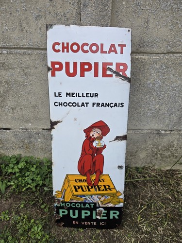 Plaque émaillée chocolat