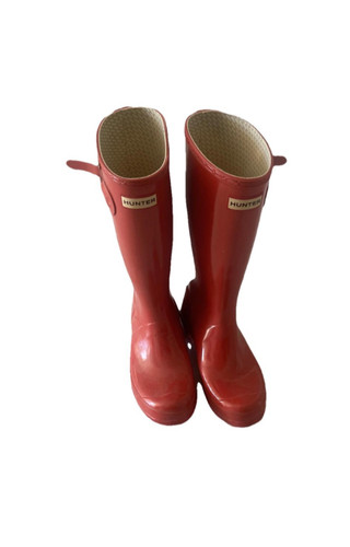 Bottes hunter femme rouge - bottes,
