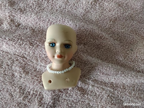 Tête poupée porcelaine - tête,