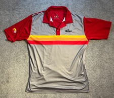 VERY RARE LE Wawa Employee Red Gray Vintage Classic Polyester Collared Shirt 2XL