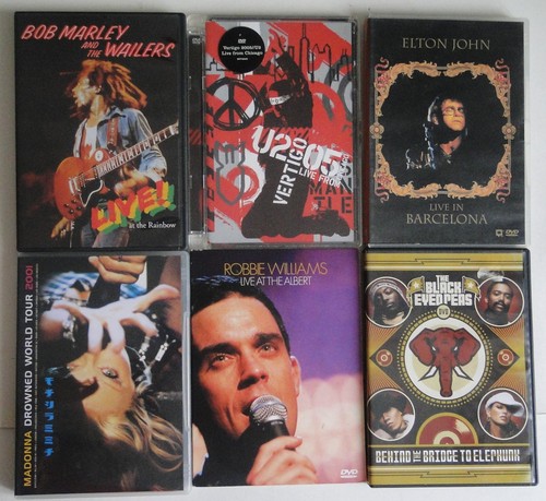 Lot dvd bob marley - u2,