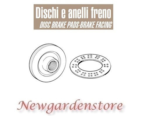 Disque frein tracteur 15463 - disque,