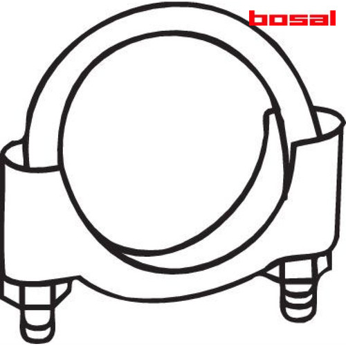 Clamping piece exhaust system - exhaust,