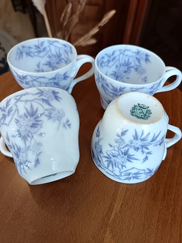 Tasses porcelaine de - 4, en