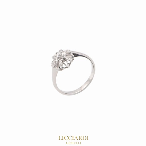 Bague solitaire femme fleur - fleur, or