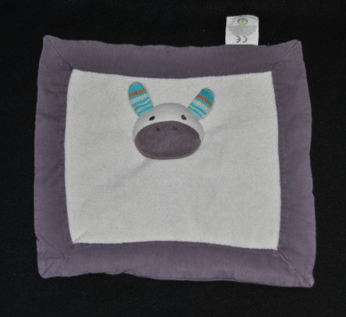 Doudou âne plat nature - plat, et