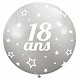 Ballon Géant 18 Ans Argent
