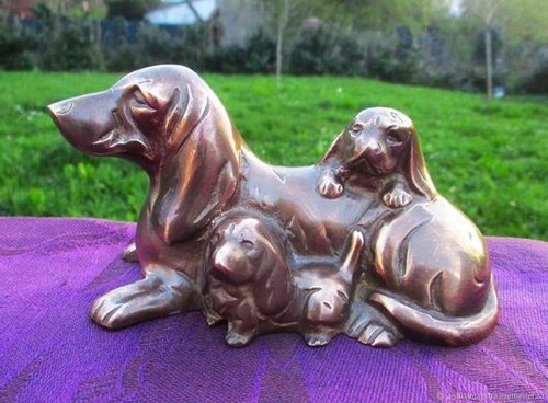 Sculpture statuette teckel