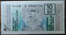 Billet de loterie nationale