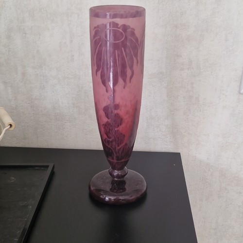 Vase ancien pâte verre - vase, art