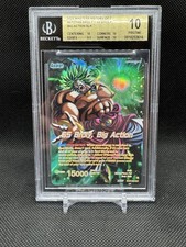 BGS 10 PRISTINE Broly SS Broly Big Action BT27-066 SLR Dragon Ball History of Z