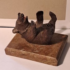 ours en bois sculpte foret