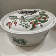 Porcelaine de Paris Berry Design Décor Abondance Plat à terrine