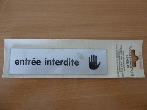 Plaque signalétique plexiglas - signalÉtique,