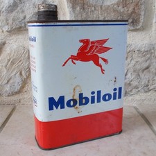 Ancien Bidon d'Huile MOBILOIL