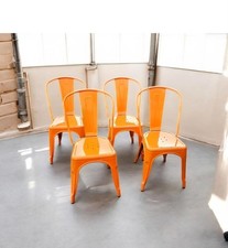 4 chaises en métal STYLE