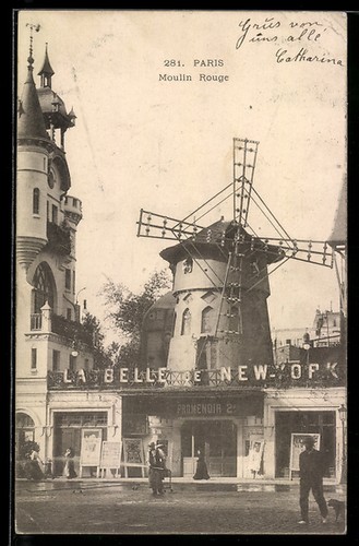 Paris entrée moulin - paris,, du