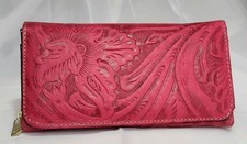 Portefeuille Cuir Rose
