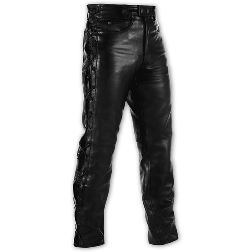 Jeans pantalon cuir - pantalon,