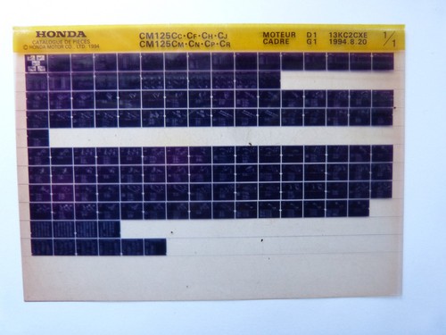 Microfiche moto honda - microfiche,