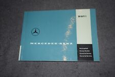 Operating Instructions Maintenance Booklet Mercedes Engine OM 636 VI-E Mint/Unused