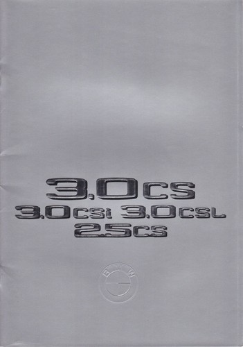 Catalogue brochure bmw cs - bmw, 3.0