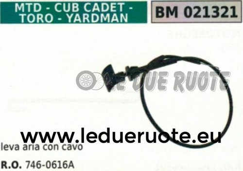 Levier bascule filtre - air, avec