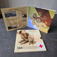 Coffret, Belgique,140 ans Croix Rouge / 140 Jaar Belgische Rode Kruis, 2004, FDC
