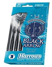 Jeu Flechettes Darts acier Harrows Black Arrows 23g neuf + etui - acier