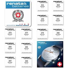 ✅ Pile Montre Renata Swatch 321 364 370 371 373 377 379 390 394 395 397 399