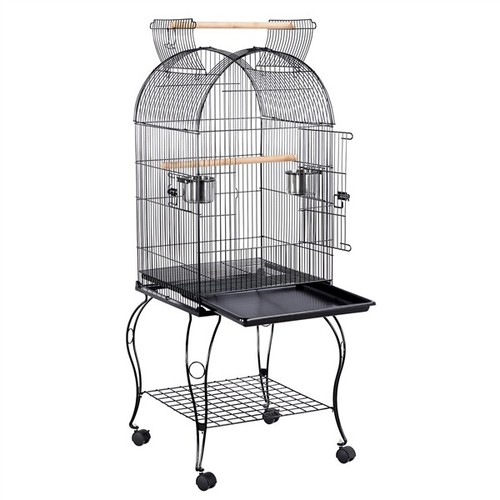 Cage oiseau avec toit - avec,