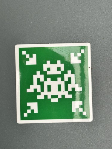 Invader space station sticker - invader,
