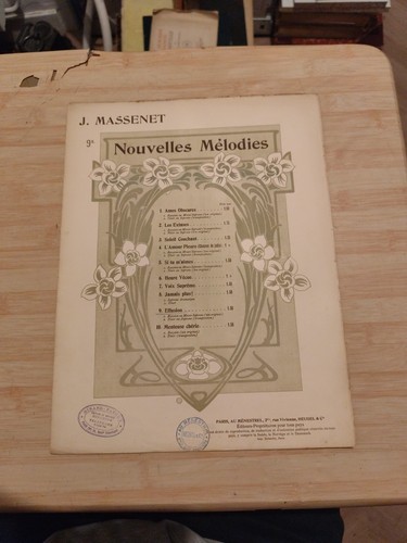 Jules massenet effusion 1912 - effusion,