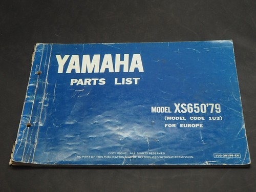 Yamaha xs650 1u3 - yamaha, parts