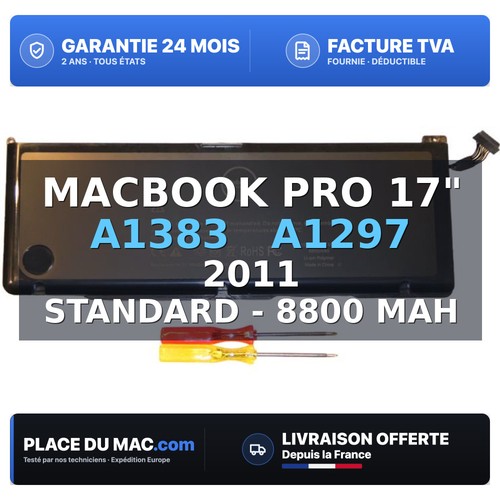 Batterie pour macbook - pour, pro