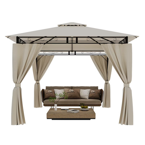 Tonnelle jardin 3x3m - tonnelle,