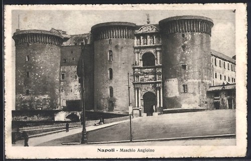 Carte postale napoli maschio - napoli,,