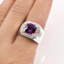 Naturel Gemme Améthyste Avec