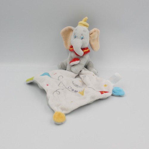 Doudou plat éléphant gris