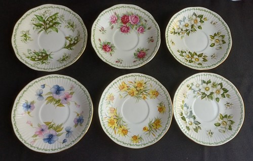 Soucoupes vintage queen s - 6,