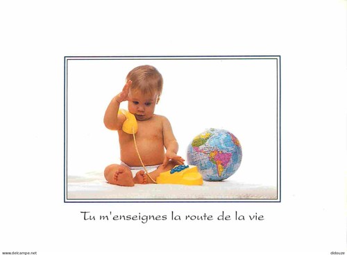 Carte postale enfants - -,