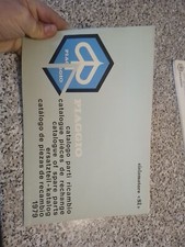 Piaggio SI Various Languages 1979 Spare Parts Catalog -- No Hello Vespa Bravo Ape